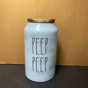 Rae Dunn brand new blue PEEP PEEP Cellar